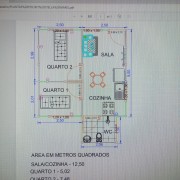 Casa kit 4, obra sem acabamentos